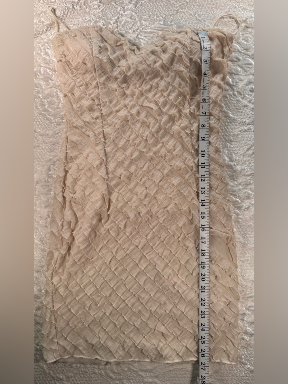 Mystic Cream Ruffled Maxi Dress - Picture 4 of 5
